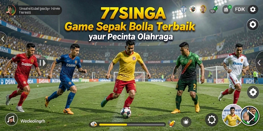 Screenshot gameplay 77SINGA yang menunjukkan aksi seru di lapangan.