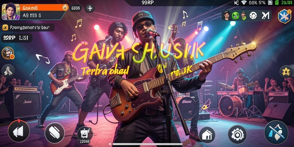 Gameplay seru dari 99RP menunjukkan interaksi pemain dengan musik.