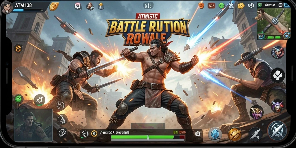 Gameplay intens dengan aksi Battle Royale seru.