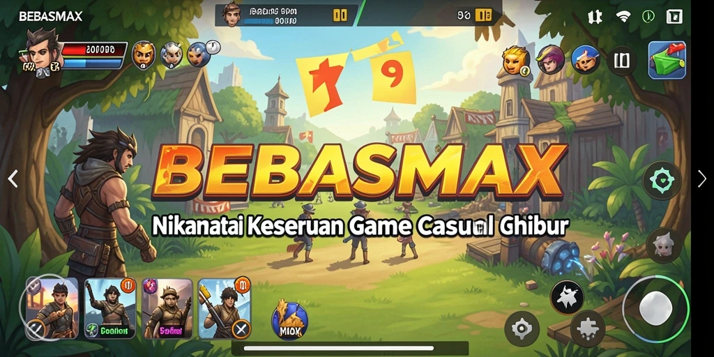 Tampilan gameplay seru dan menarik dari BEBASMAX.