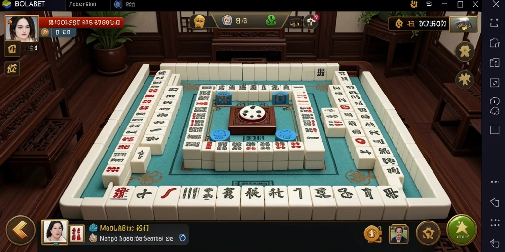 Tampilan gameplay seru dalam BIOLABET yang menampilkan Mahjong.