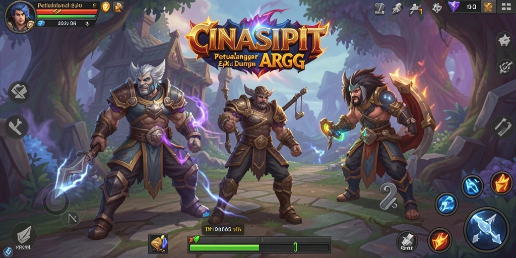 Screenshot utama CINASIPIT menampilkan aksi pertempuran yang mendebarkan dalam dunia ARPG.