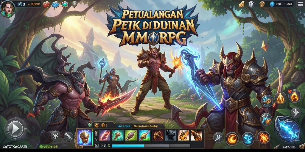 Tampilan gameplay seru di dunia fantasi GATOTKACA123.