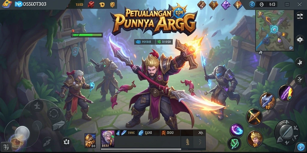Tangkapan layar gameplay ARPG INDOSLOT303 yang mendebarkan.