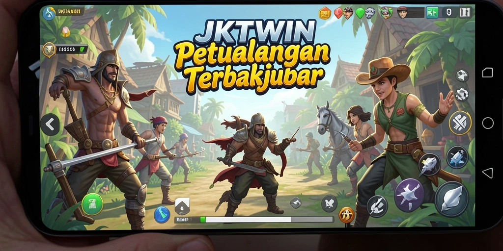 Tampilan gameplay JKTWIN di dunia terbuka yang menawan.
