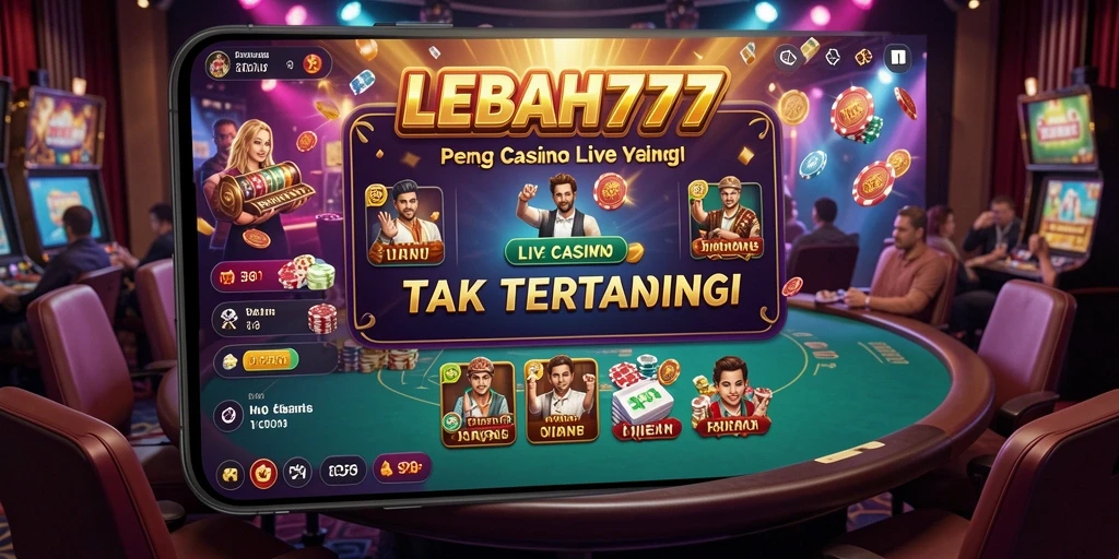 Tangkapan layar gameplay Live Casino yang mendebarkan di LEBAH777.