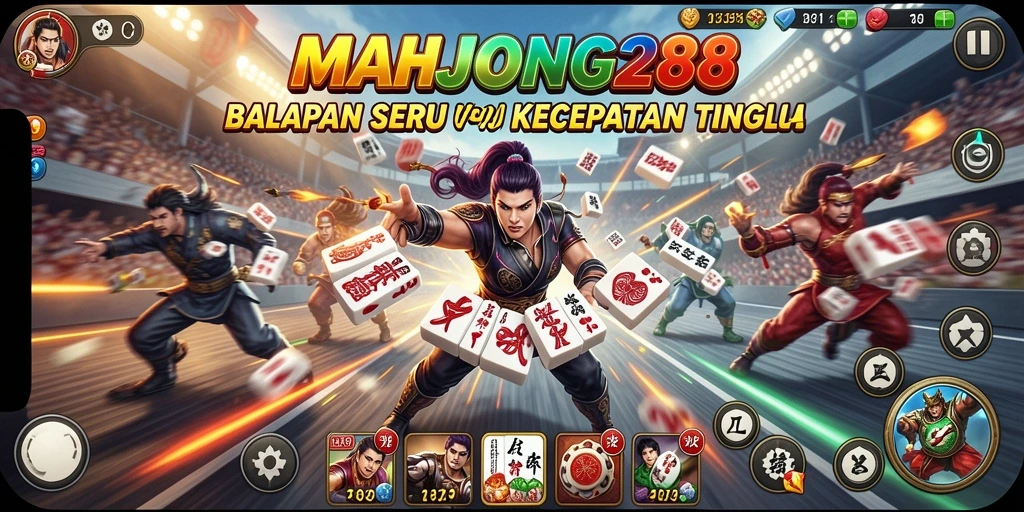 Gameplay balapan yang seru dan menegangkan di MAHJONG288.