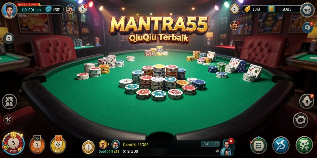 Tampilan gameplay seru dalam MANTRA55 yang menampilkan aksi QiuQiu.