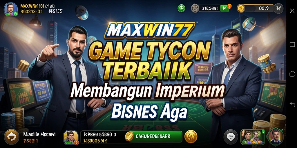 Tampilan gameplay seru dalam MAXWIN77 yang menampilkan manajemen bisnis.