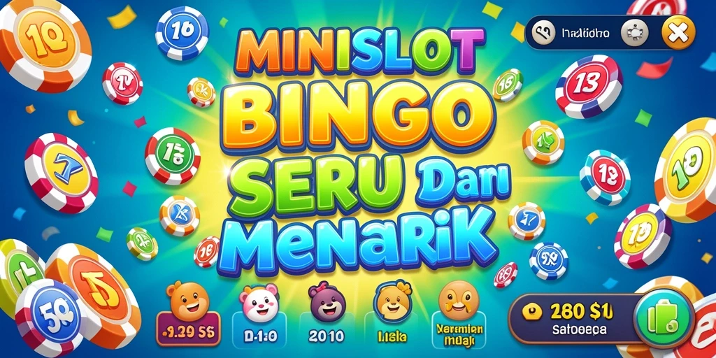 Tampilan gameplay seru dari MINISLOT Bingo dengan grafis menarik.