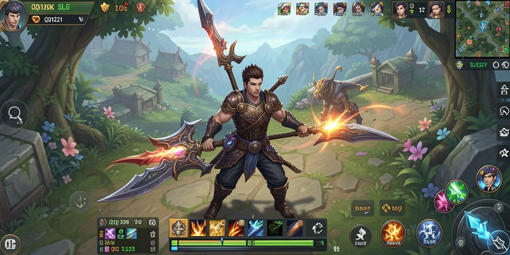 Screenshot gameplay <strong>QQ1221</strong> menunjukkan pertarungan strategis yang epik.