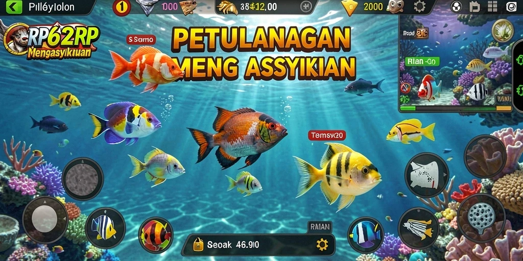Tampilan menarik dari gameplay Tembak Ikan yang seru.
