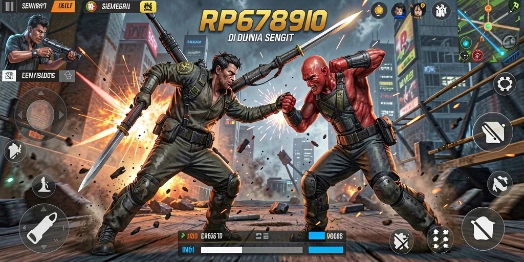 Gameplay seru RP6789 dengan aksi tempur mendebarkan.