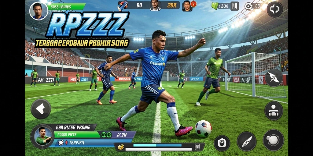 Screenshot gameplay <strong>RPZZZ</strong> yang menampilkan aksi seru dalam pertandingan olahraga.