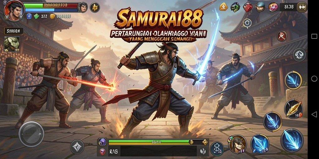 Tangkapan layar dari gameplay <strong>SAMURAI88</strong> yang penuh aksi dan seru.