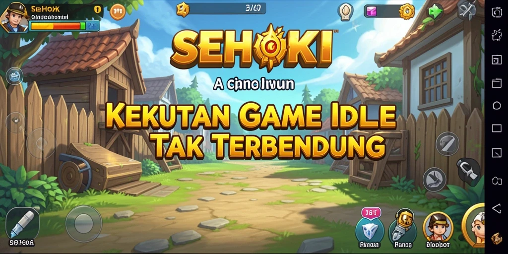 Tangkapan layar menunjukkan karakter utama dalam gameplay SEHOKI yang menarik.