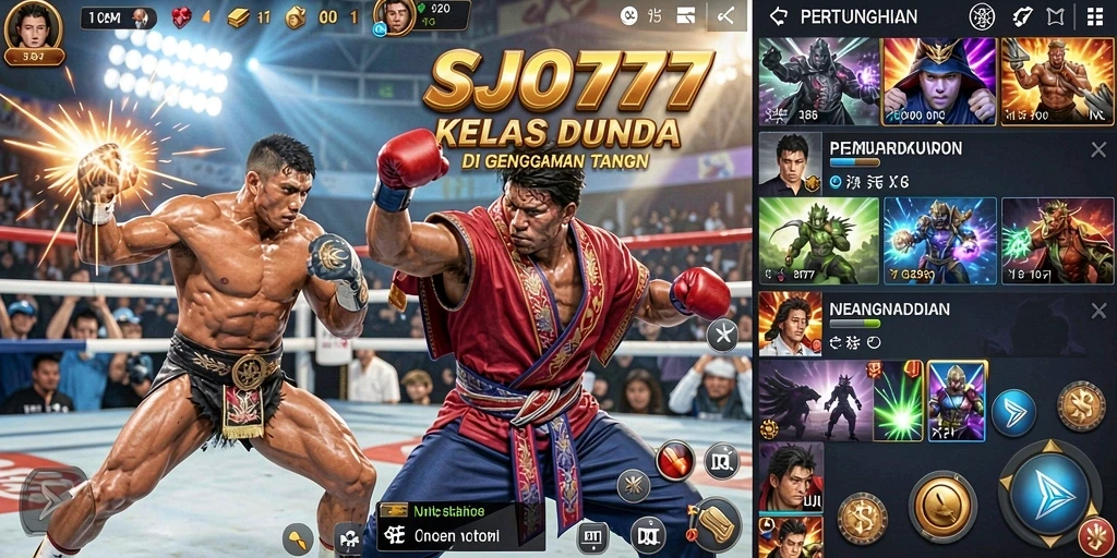 Tampilan gameplay SJO777 yang mendebarkan dalam pertarungan Fighting.