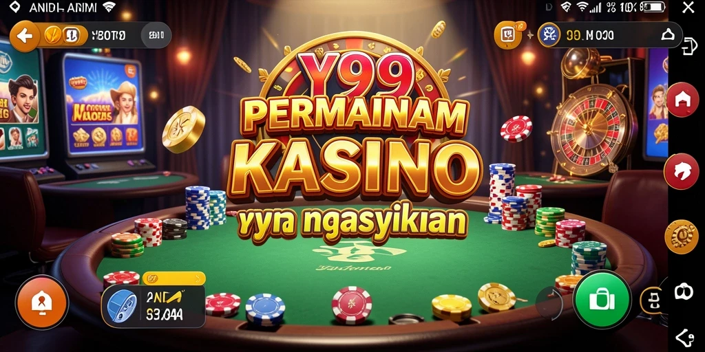 Tampilan gameplay kasino yang mendebarkan di Y89.