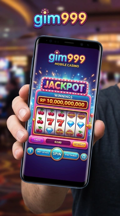 Tampilan menu aplikasi gim999 yang mudah dinavigasi.